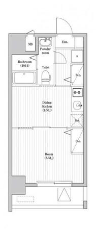 ペアパレス六町2号館の物件間取画像